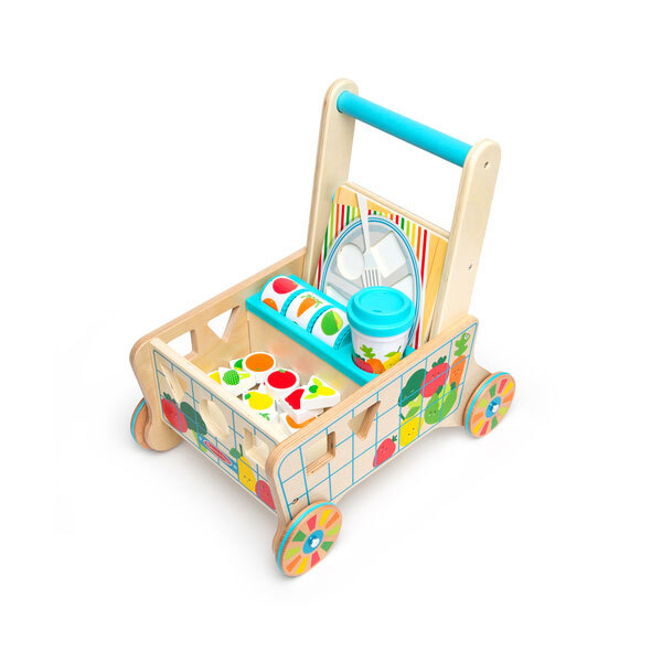 Melissa & Doug Wooden Grocery CartImage