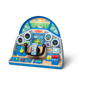 Melissa & Doug Wooden Play Cockpit Dashboard