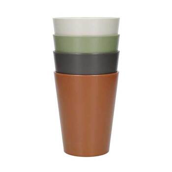 Mikasa Recycled Plastic Zomerbekers, 4stuks