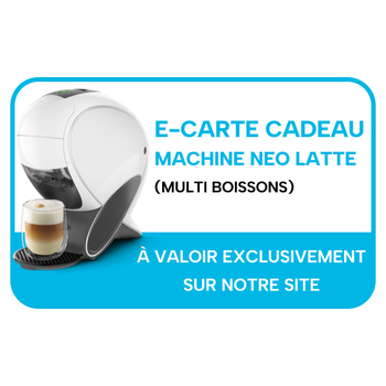 E-Carte Cadeau Machine NEO Latte Blanche
