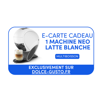 E-Carte Cadeau Machine NEO Latte Blanche