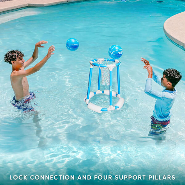 ProzenPro POOL‑SHOT BOOSTER Floating Pool Basketball Hoop SetImage