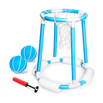 ProzenPro POOL‑SHOT BOOSTER Floating Pool Basketball Hoop Set