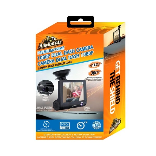 Armor All™ 1080P High-Definition Dual Dashboard CameraImage