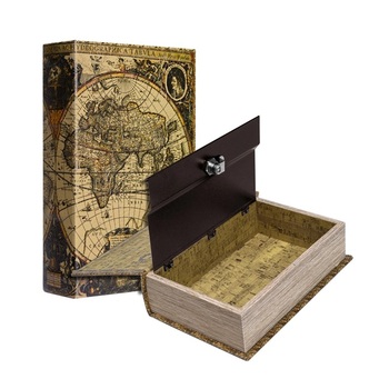 Barska Antique Map Book Lock Box