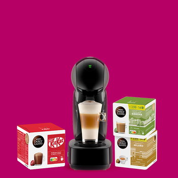 Lote cafetera con cápsulas