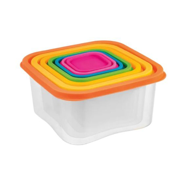Juego de 7 recipientes para almacenar alimentos de SMILEImagen