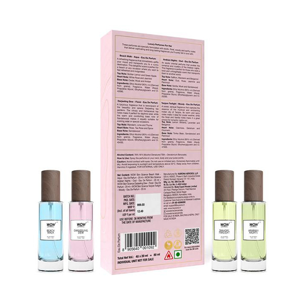 WOW Skin Science Women's EDP Gift Pack (4 × 20ML)Image
