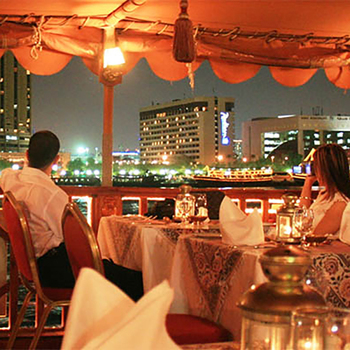 Dubai Marina Dhow Cruise Dinner − Upper Deck