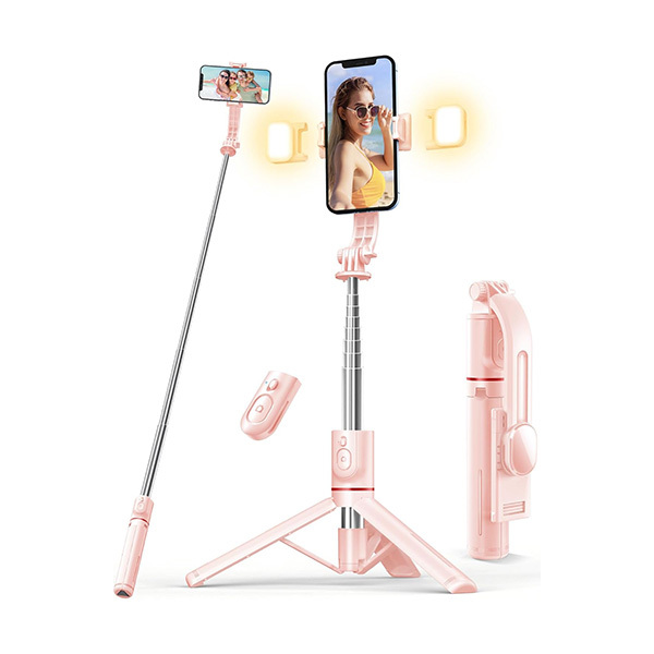 Bastone Treppiede Selfie con 2 Luce di RiempimentoImmagine
