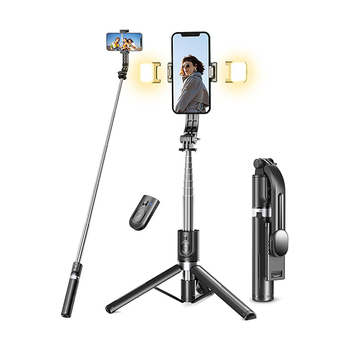 Bastone Treppiede Selfie con 2 Luce di Riempimento
