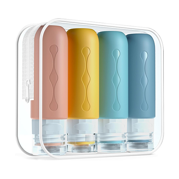 Gemice Bottiglie da viaggio in silicone (set da 4)Immagine