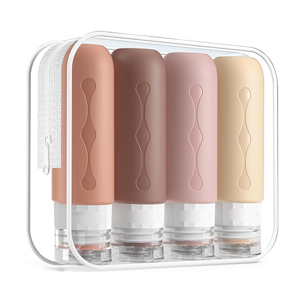 Gemice Bottiglie da viaggio in silicone (set da 4)Immagine