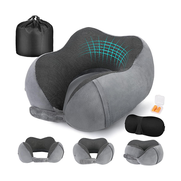 ProzenPro Travel Neck Pillow with Eye Mask, Ear Plugs & BagImage
