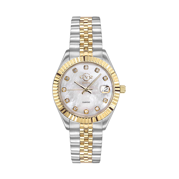 Gevril GV2 NAPLES Women's Silver Dial Two-Tone WatchImage