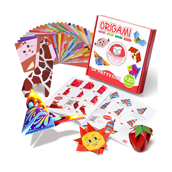ProzenPro Colorful Origami Kit with 120 Sheets & 54 ProjectsImage