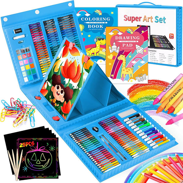 ProzenPro Kids Art Kit with Easel & Supplies 251pcsImage