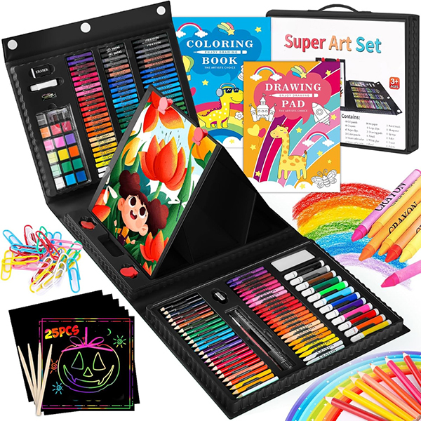 ProzenPro Kids Art Kit with Easel & Supplies 251pcsImage