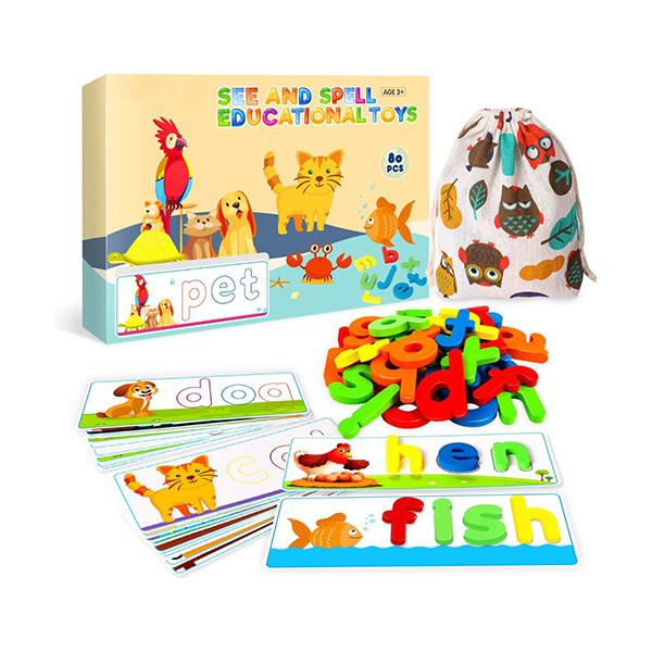 ProzenPro See & Spell Matching Toy with 80pcsImage
