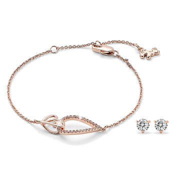 Pica LéLa BONDS OF HEART Bracelet & Stud Earrings