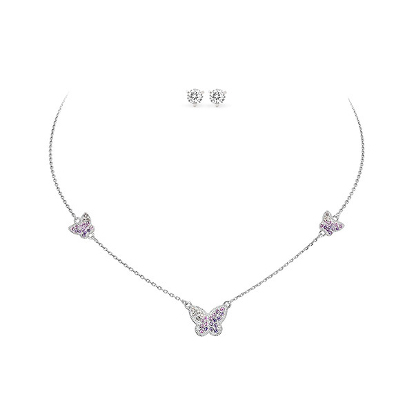 Pica LéLa VANESSA Necklace & CZ Stud EarringsImage
