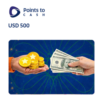 Points to Cash USD500