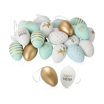 Deko-Set mit Ostereiern zum Aufhängen (24-tlg.)