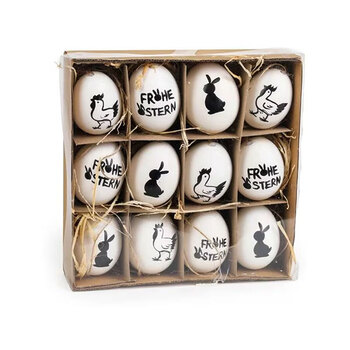Chalet Deko-Ostereier (12er-Set)
