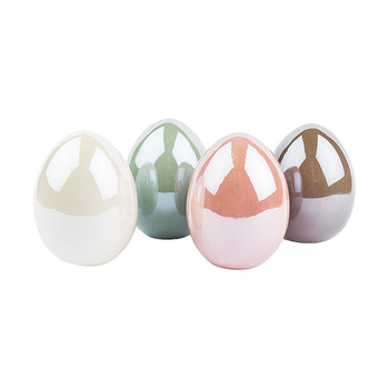 Set di 4 uova di Pasqua in ceramica madreperla