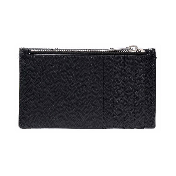 Saint Laurent YSL Logo Quilted Leather Flap WalletImage