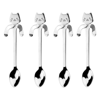 Set di 4 cucchiai da caffè 