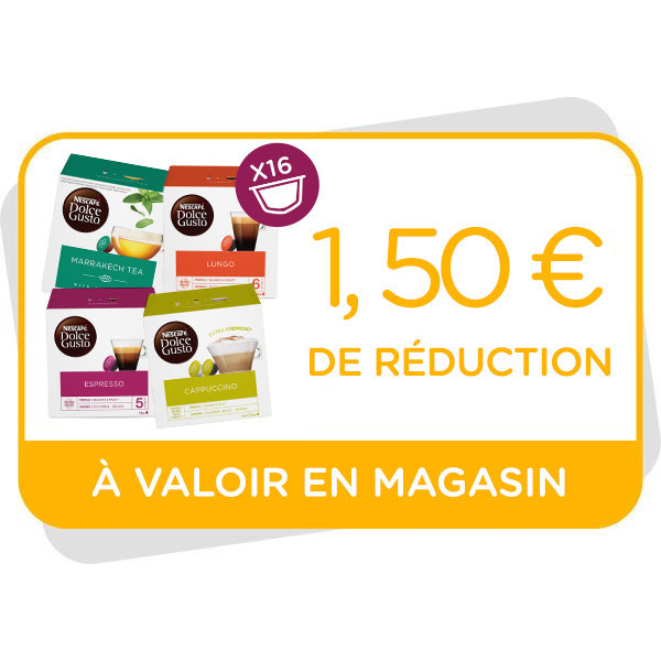 Bon de réduction de 1,50€ à valoir en magasinImage
