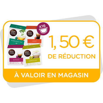 Bon de réduction de 1,50€ à valoir en magasin