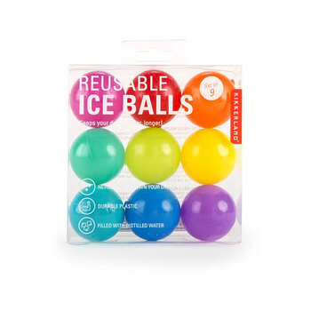 Kikkerland Wiederverwendbare Eiswürfel (9-er Set)