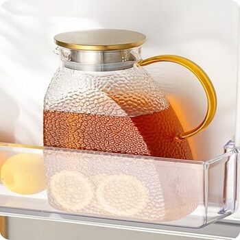 Baffect Wasserkaraffe 1,8L mit Edelstahldeckel
