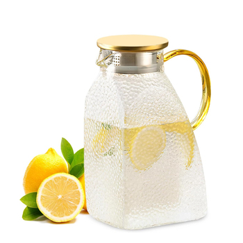 Samlonge Caraffa per acqua in vetro borosilicato da 1,8L
