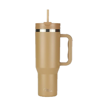 Milu Thermobecher 1,2L mit Strohhalm und Henkel