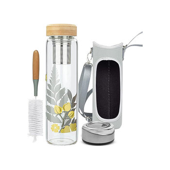 Vaso de té de vidrio 1L con colador de Reeho