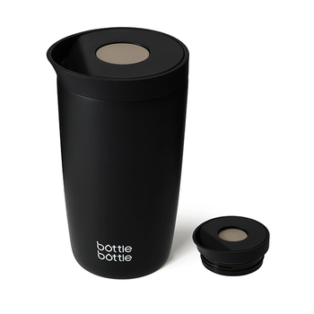 Caneca de Viagem Isolada 350ML da BOTTLE BOTTLE (Preto)