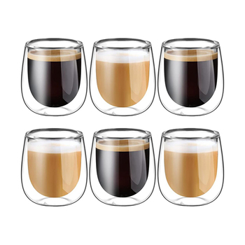 Conjunto de 6 copos expresso da Glastal