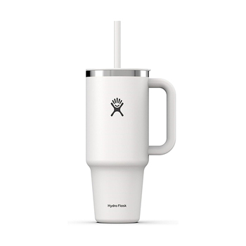 Garrafa térmica de palha da Hydro Flask (Branco)