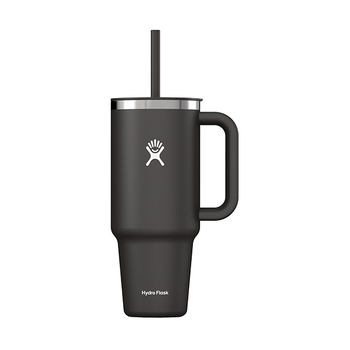 Garrafa térmica de palha da Hydro Flask (Preto)