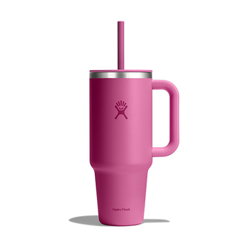 Garrafa térmica de palha da Hydro Flask (Rosa)