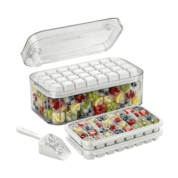 Conjunto de 2 Tabuleiros para Cubos de Gelo da Seachrgif (Branco)