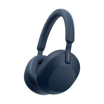 Auscultadores sem fios com cancelamento de ruído WH-1000XM5 da Sony (Azul Meia-Noite)