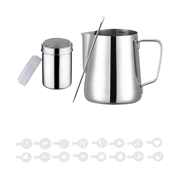 Jarro de Leite Barista 350ML com Conjunto 
