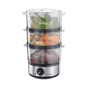Russell Hobbs Stainless Steel 3-tier Food Steamer 7L