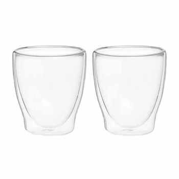 Maku Kaffeetassen aus Glas 300ml (2er-Set)