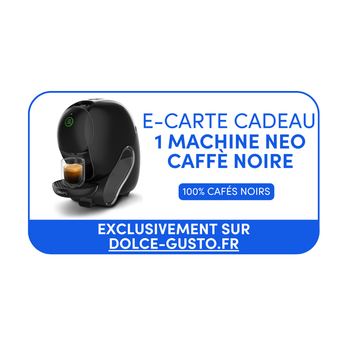 E-Carte Cadeau Machine NEO Caffè noire à valoir sur notre site