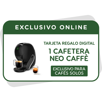VALE POR UNA CAFETERA NEO CAFFÈ EN TU PRÓXIMA COMPRA EN LA TIENDA ONLINE
